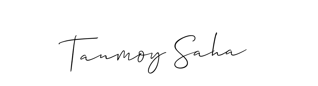 You should practise on your own different ways (Allison_Script) to write your name (Tanmoy Saha) in signature. don't let someone else do it for you. Tanmoy Saha signature style 2 images and pictures png