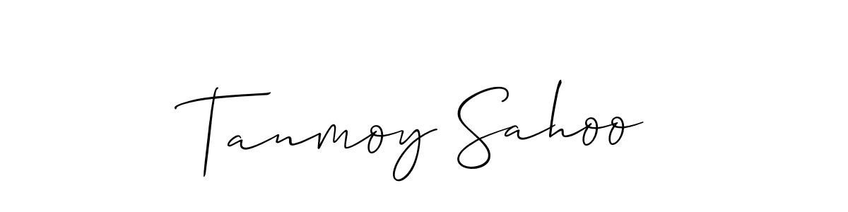 Allison_Script is a professional signature style that is perfect for those who want to add a touch of class to their signature. It is also a great choice for those who want to make their signature more unique. Get Tanmoy Sahoo name to fancy signature for free. Tanmoy Sahoo signature style 2 images and pictures png