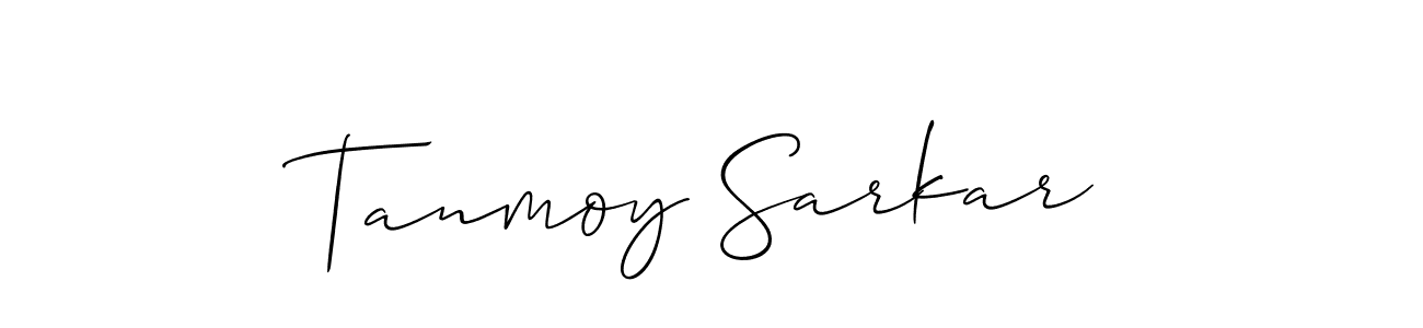 Use a signature maker to create a handwritten signature online. With this signature software, you can design (Allison_Script) your own signature for name Tanmoy Sarkar. Tanmoy Sarkar signature style 2 images and pictures png