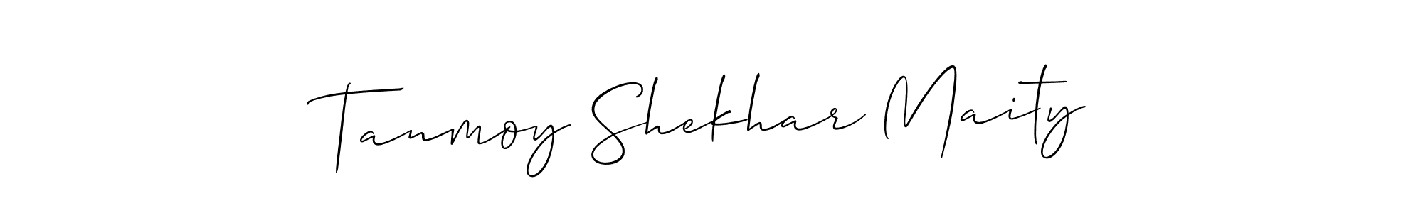 Make a beautiful signature design for name Tanmoy Shekhar Maity. With this signature (Allison_Script) style, you can create a handwritten signature for free. Tanmoy Shekhar Maity signature style 2 images and pictures png