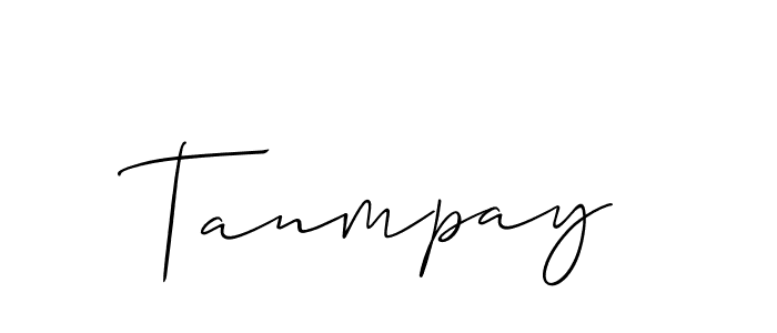 Also You can easily find your signature by using the search form. We will create Tanmpay name handwritten signature images for you free of cost using Allison_Script sign style. Tanmpay signature style 2 images and pictures png