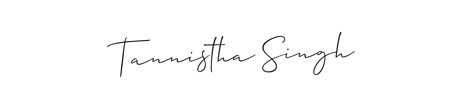 Make a short Tannistha Singh signature style. Manage your documents anywhere anytime using Allison_Script. Create and add eSignatures, submit forms, share and send files easily. Tannistha Singh signature style 2 images and pictures png