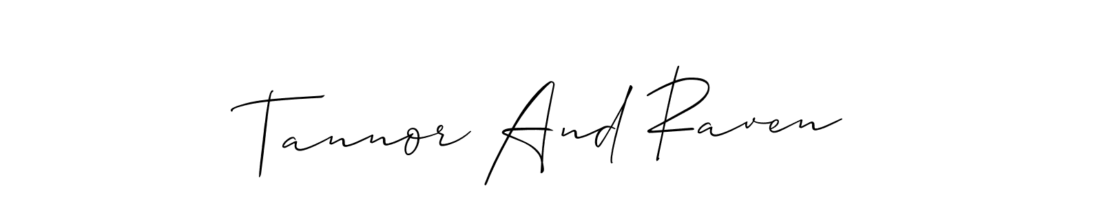 See photos of Tannor And Raven official signature by Spectra . Check more albums & portfolios. Read reviews & check more about Allison_Script font. Tannor And Raven signature style 2 images and pictures png