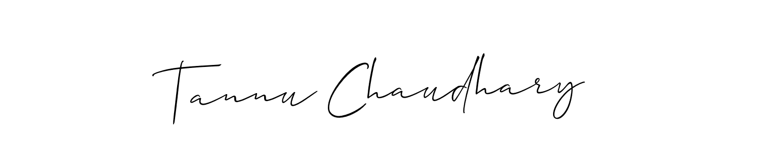 Design your own signature with our free online signature maker. With this signature software, you can create a handwritten (Allison_Script) signature for name Tannu Chaudhary. Tannu Chaudhary signature style 2 images and pictures png