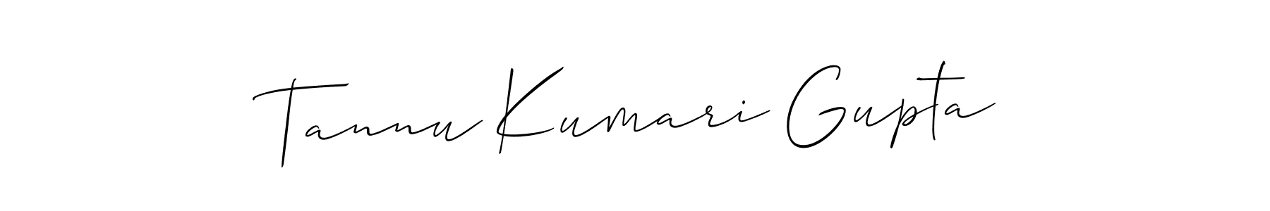 The best way (Allison_Script) to make a short signature is to pick only two or three words in your name. The name Tannu Kumari Gupta include a total of six letters. For converting this name. Tannu Kumari Gupta signature style 2 images and pictures png