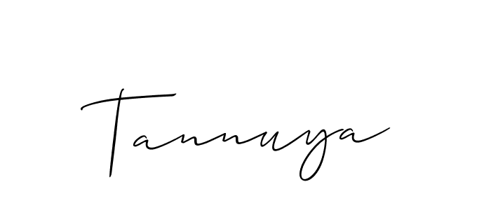 Make a beautiful signature design for name Tannuya. Use this online signature maker to create a handwritten signature for free. Tannuya signature style 2 images and pictures png