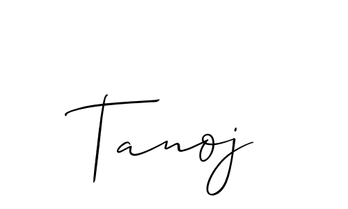 Design your own signature with our free online signature maker. With this signature software, you can create a handwritten (Allison_Script) signature for name Tanoj. Tanoj signature style 2 images and pictures png