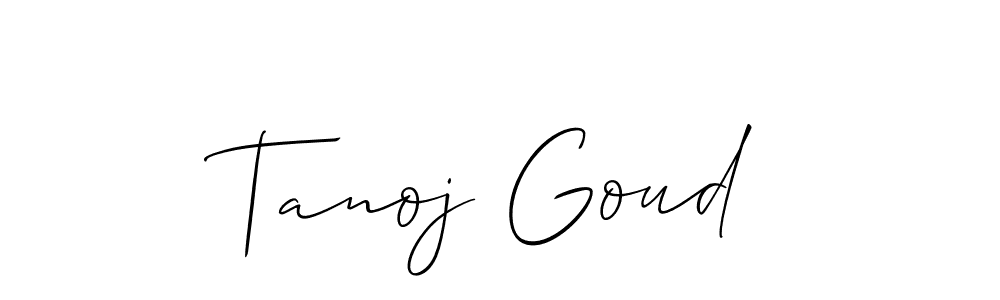 How to Draw Tanoj Goud signature style? Allison_Script is a latest design signature styles for name Tanoj Goud. Tanoj Goud signature style 2 images and pictures png