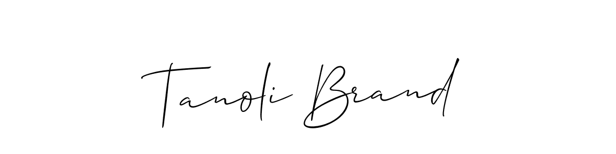 How to Draw Tanoli Brand signature style? Allison_Script is a latest design signature styles for name Tanoli Brand. Tanoli Brand signature style 2 images and pictures png