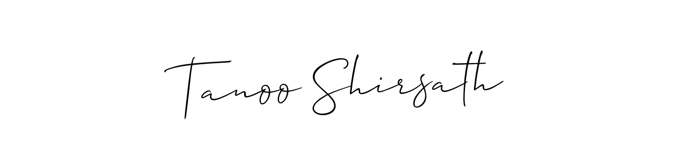 Once you've used our free online signature maker to create your best signature Allison_Script style, it's time to enjoy all of the benefits that Tanoo Shirsath name signing documents. Tanoo Shirsath signature style 2 images and pictures png