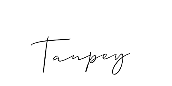 It looks lik you need a new signature style for name Tanpey. Design unique handwritten (Allison_Script) signature with our free signature maker in just a few clicks. Tanpey signature style 2 images and pictures png