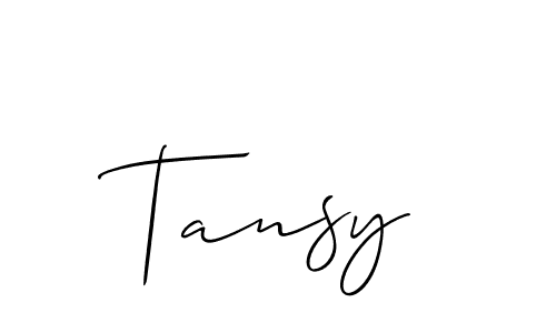 Also we have Tansy name is the best signature style. Create professional handwritten signature collection using Allison_Script autograph style. Tansy signature style 2 images and pictures png