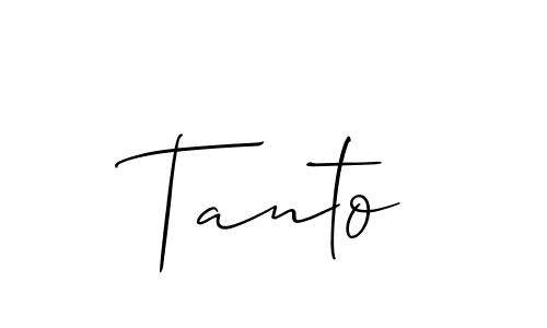 This is the best signature style for the Tanto name. Also you like these signature font (Allison_Script). Mix name signature. Tanto signature style 2 images and pictures png