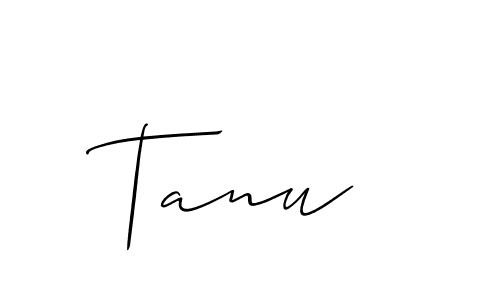You should practise on your own different ways (Allison_Script) to write your name (Tanu ) in signature. don't let someone else do it for you. Tanu  signature style 2 images and pictures png