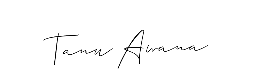 Make a beautiful signature design for name Tanu Awana. Use this online signature maker to create a handwritten signature for free. Tanu Awana signature style 2 images and pictures png