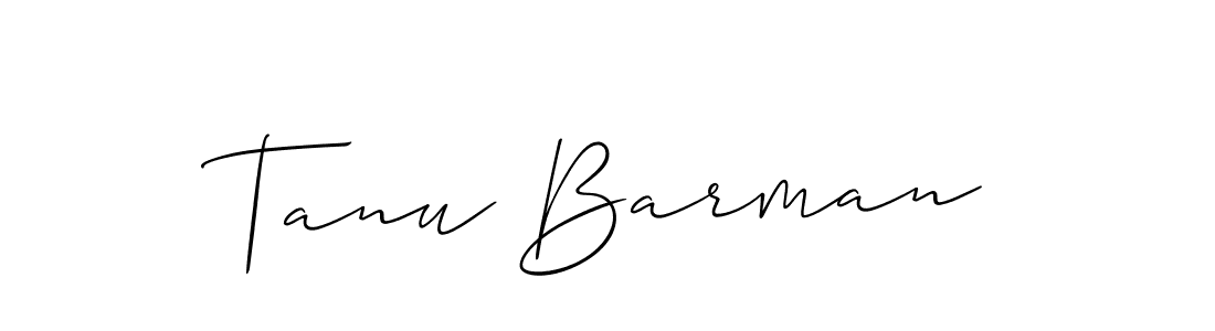 Best and Professional Signature Style for Tanu Barman. Allison_Script Best Signature Style Collection. Tanu Barman signature style 2 images and pictures png