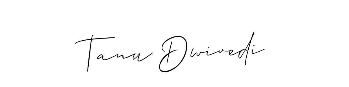 Design your own signature with our free online signature maker. With this signature software, you can create a handwritten (Allison_Script) signature for name Tanu Dwivedi. Tanu Dwivedi signature style 2 images and pictures png