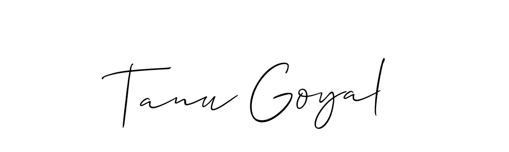 Similarly Allison_Script is the best handwritten signature design. Signature creator online .You can use it as an online autograph creator for name Tanu Goyal. Tanu Goyal signature style 2 images and pictures png