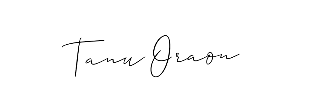 if you are searching for the best signature style for your name Tanu Oraon. so please give up your signature search. here we have designed multiple signature styles  using Allison_Script. Tanu Oraon signature style 2 images and pictures png