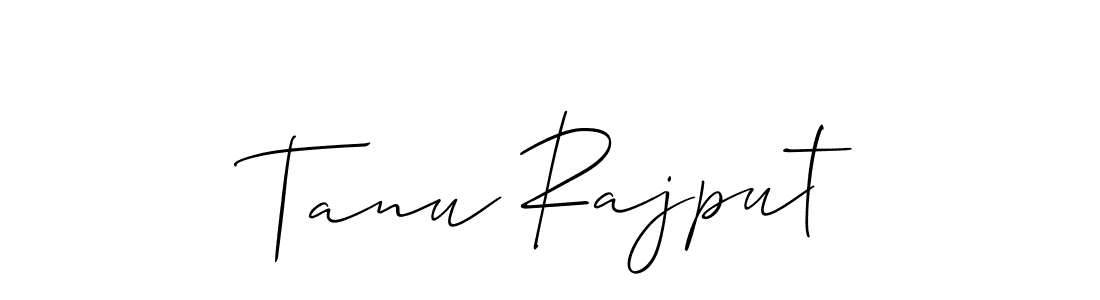 Allison_Script is a professional signature style that is perfect for those who want to add a touch of class to their signature. It is also a great choice for those who want to make their signature more unique. Get Tanu Rajput name to fancy signature for free. Tanu Rajput signature style 2 images and pictures png
