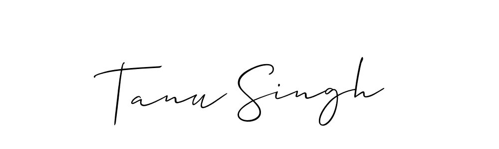 Allison_Script is a professional signature style that is perfect for those who want to add a touch of class to their signature. It is also a great choice for those who want to make their signature more unique. Get Tanu Singh name to fancy signature for free. Tanu Singh signature style 2 images and pictures png