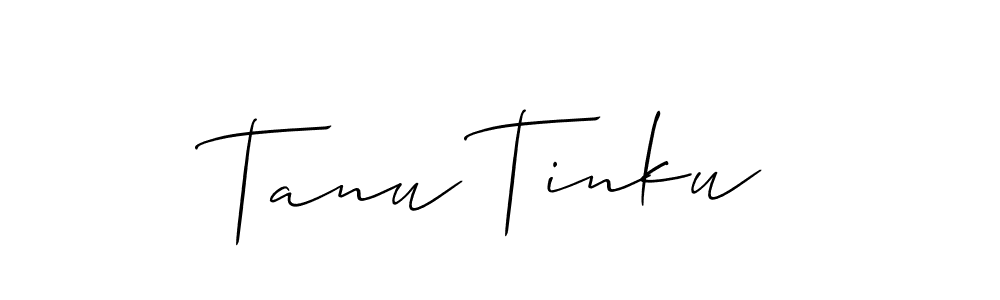 Best and Professional Signature Style for Tanu Tinku. Allison_Script Best Signature Style Collection. Tanu Tinku signature style 2 images and pictures png