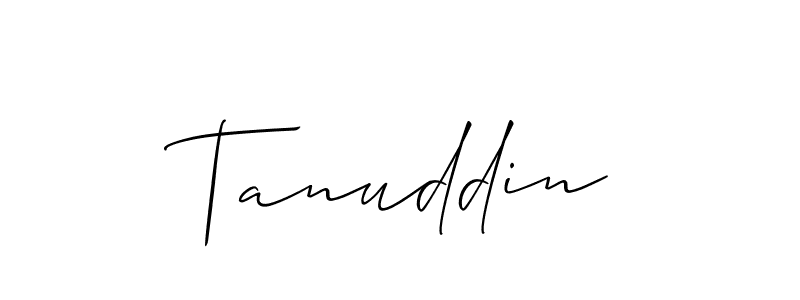 Make a short Tanuddin signature style. Manage your documents anywhere anytime using Allison_Script. Create and add eSignatures, submit forms, share and send files easily. Tanuddin signature style 2 images and pictures png