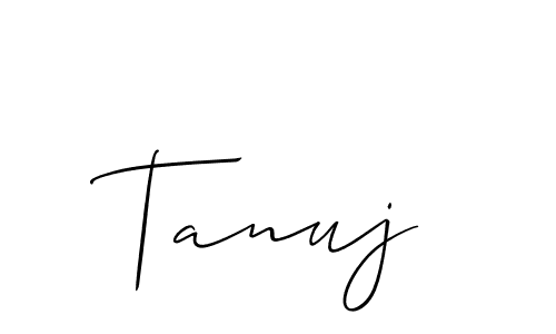 Also You can easily find your signature by using the search form. We will create Tanuj name handwritten signature images for you free of cost using Allison_Script sign style. Tanuj signature style 2 images and pictures png