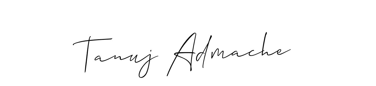 This is the best signature style for the Tanuj Admache name. Also you like these signature font (Allison_Script). Mix name signature. Tanuj Admache signature style 2 images and pictures png