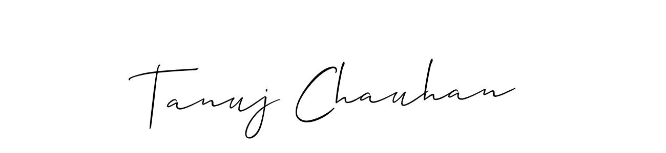 Make a short Tanuj Chauhan signature style. Manage your documents anywhere anytime using Allison_Script. Create and add eSignatures, submit forms, share and send files easily. Tanuj Chauhan signature style 2 images and pictures png