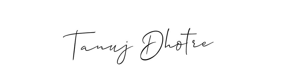 Once you've used our free online signature maker to create your best signature Allison_Script style, it's time to enjoy all of the benefits that Tanuj Dhotre name signing documents. Tanuj Dhotre signature style 2 images and pictures png