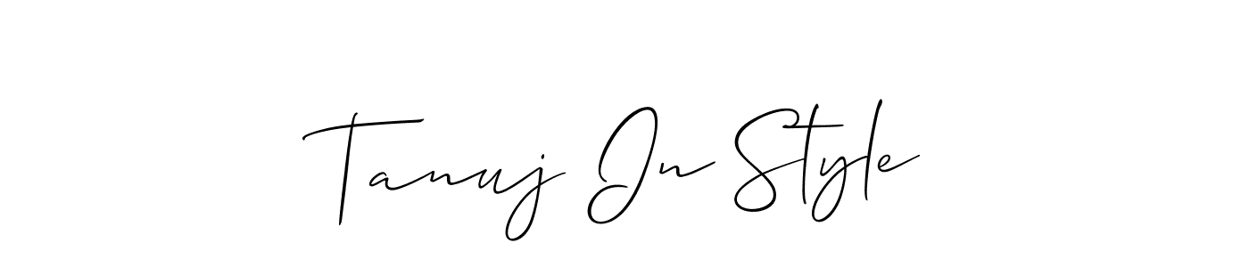 You can use this online signature creator to create a handwritten signature for the name Tanuj In Style. This is the best online autograph maker. Tanuj In Style signature style 2 images and pictures png