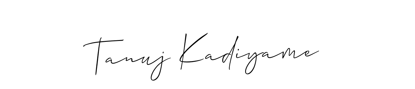 Check out images of Autograph of Tanuj Kadiyame name. Actor Tanuj Kadiyame Signature Style. Allison_Script is a professional sign style online. Tanuj Kadiyame signature style 2 images and pictures png