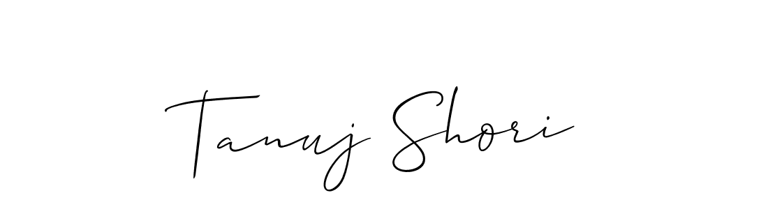 Also You can easily find your signature by using the search form. We will create Tanuj Shori name handwritten signature images for you free of cost using Allison_Script sign style. Tanuj Shori signature style 2 images and pictures png