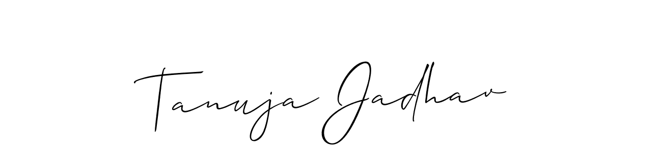 Here are the top 10 professional signature styles for the name Tanuja Jadhav. These are the best autograph styles you can use for your name. Tanuja Jadhav signature style 2 images and pictures png