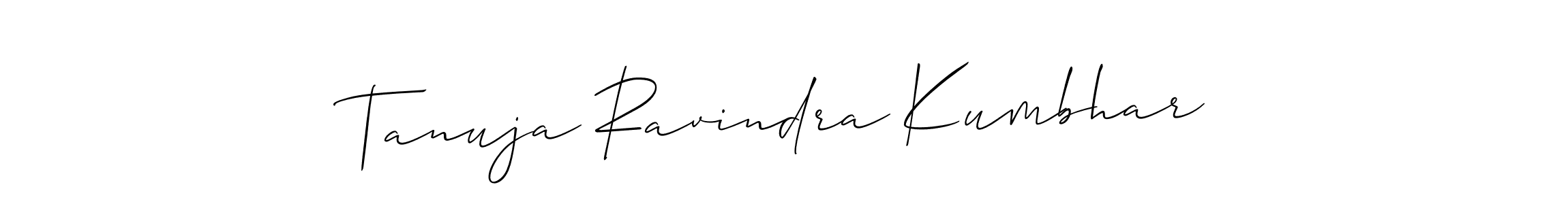 Similarly Allison_Script is the best handwritten signature design. Signature creator online .You can use it as an online autograph creator for name Tanuja Ravindra Kumbhar. Tanuja Ravindra Kumbhar signature style 2 images and pictures png