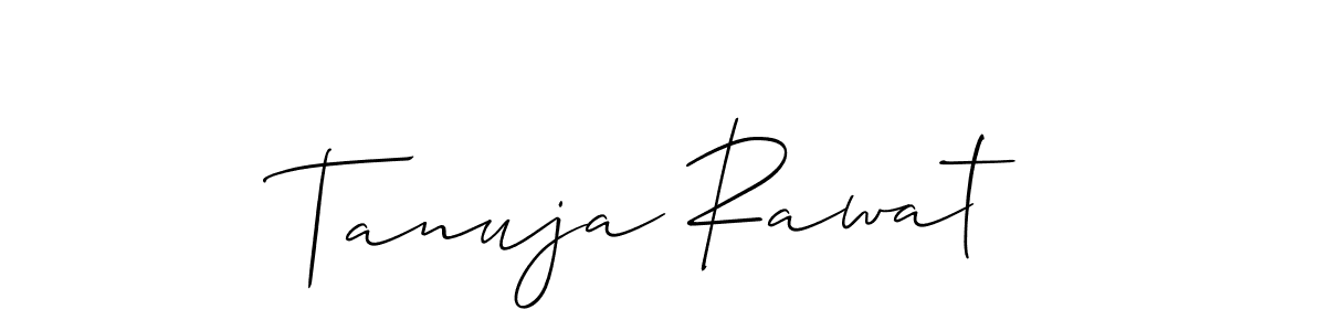 Also we have Tanuja Rawat name is the best signature style. Create professional handwritten signature collection using Allison_Script autograph style. Tanuja Rawat signature style 2 images and pictures png