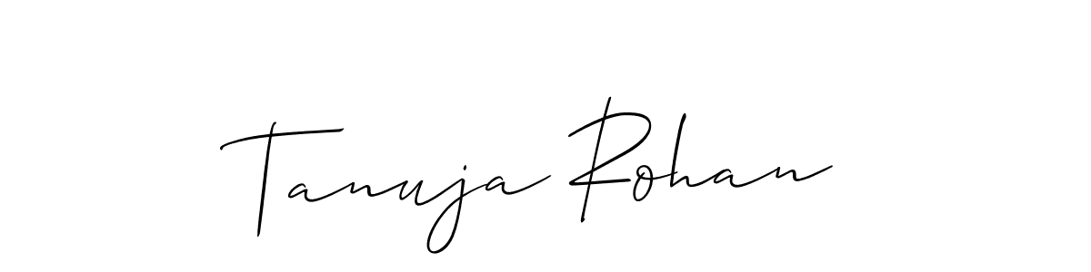 How to Draw Tanuja Rohan signature style? Allison_Script is a latest design signature styles for name Tanuja Rohan. Tanuja Rohan signature style 2 images and pictures png