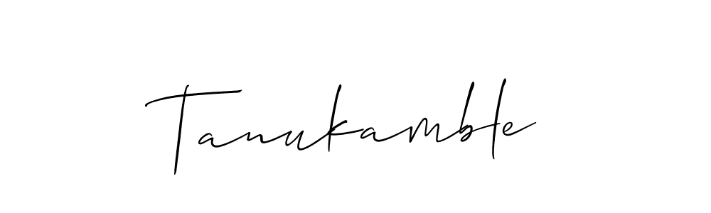 Similarly Allison_Script is the best handwritten signature design. Signature creator online .You can use it as an online autograph creator for name Tanukamble. Tanukamble signature style 2 images and pictures png