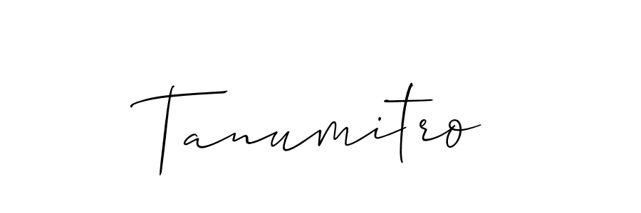 Once you've used our free online signature maker to create your best signature Allison_Script style, it's time to enjoy all of the benefits that Tanumitro name signing documents. Tanumitro signature style 2 images and pictures png