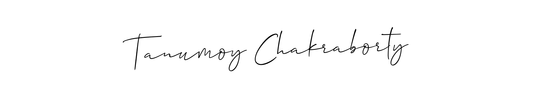 Use a signature maker to create a handwritten signature online. With this signature software, you can design (Allison_Script) your own signature for name Tanumoy Chakraborty. Tanumoy Chakraborty signature style 2 images and pictures png