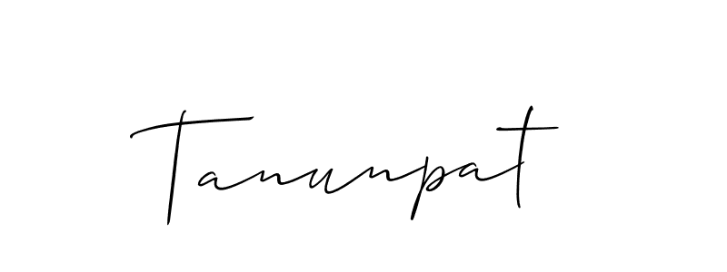 Also we have Tanunpat name is the best signature style. Create professional handwritten signature collection using Allison_Script autograph style. Tanunpat signature style 2 images and pictures png