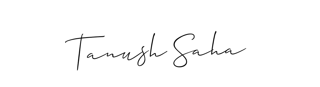 Similarly Allison_Script is the best handwritten signature design. Signature creator online .You can use it as an online autograph creator for name Tanush Saha. Tanush Saha signature style 2 images and pictures png