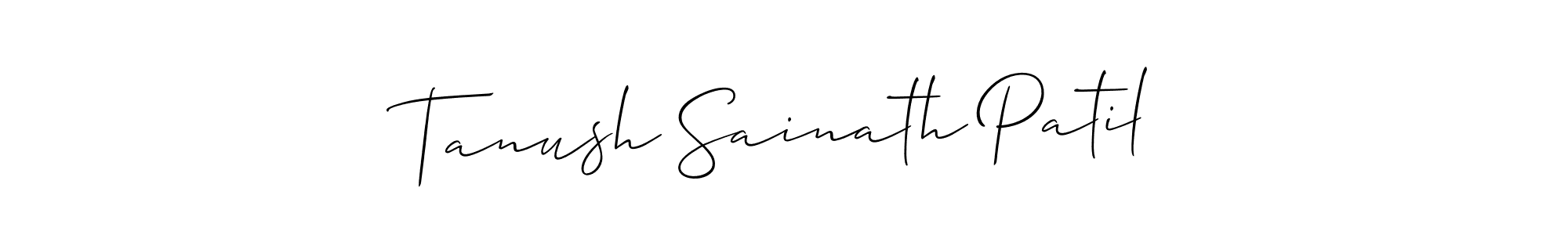 Tanush Sainath Patil stylish signature style. Best Handwritten Sign (Allison_Script) for my name. Handwritten Signature Collection Ideas for my name Tanush Sainath Patil. Tanush Sainath Patil signature style 2 images and pictures png