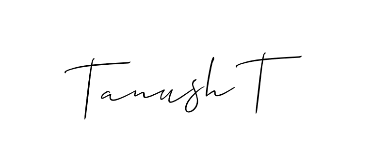 This is the best signature style for the Tanush T name. Also you like these signature font (Allison_Script). Mix name signature. Tanush T signature style 2 images and pictures png