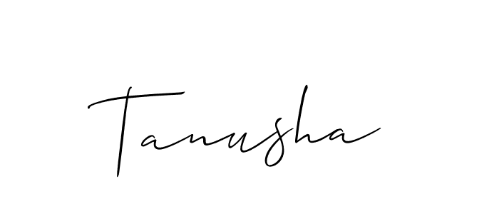 You should practise on your own different ways (Allison_Script) to write your name (Tanusha) in signature. don't let someone else do it for you. Tanusha signature style 2 images and pictures png