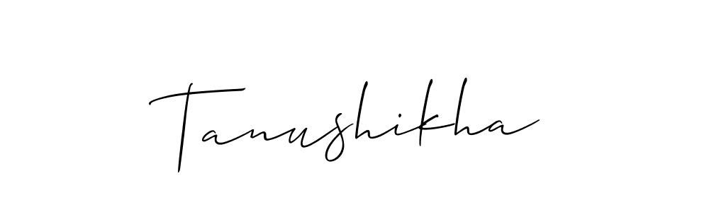 Make a beautiful signature design for name Tanushikha. Use this online signature maker to create a handwritten signature for free. Tanushikha signature style 2 images and pictures png