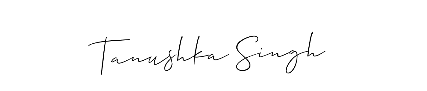 Similarly Allison_Script is the best handwritten signature design. Signature creator online .You can use it as an online autograph creator for name Tanushka Singh. Tanushka Singh signature style 2 images and pictures png