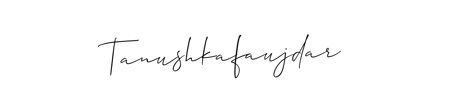 Here are the top 10 professional signature styles for the name Tanushkafaujdar. These are the best autograph styles you can use for your name. Tanushkafaujdar signature style 2 images and pictures png