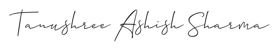 The Allison_Script signature style provides a bold statement for name Tanushree Ashish Sharma. Designed for business owners, executives, and leaders. Tanushree Ashish Sharma signature style 2 images and pictures png